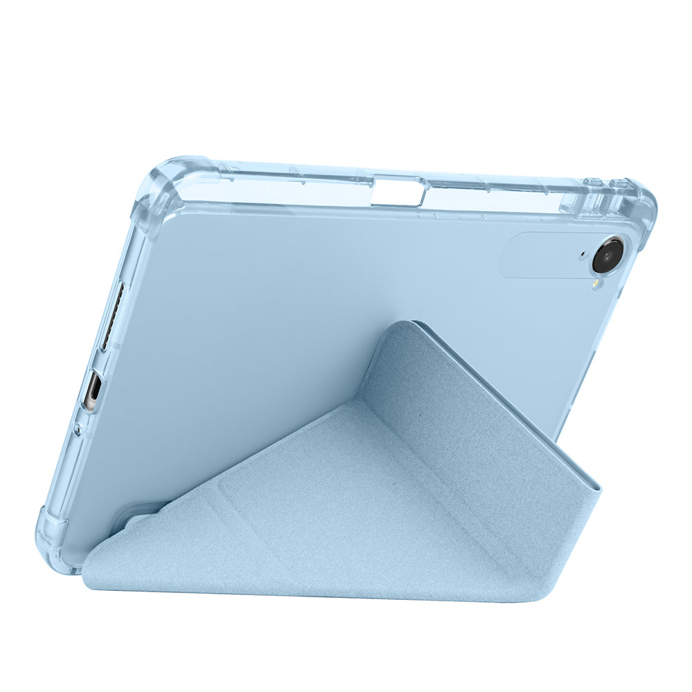 Xiaomi Redmi K Pad Kılıf Zore Tri Folding Kalem Bölmeli Standlı Kılıf Rose Gold