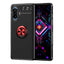 Xiaomi Redmi K40 Gaming Kılıf Zore Ravel Silikon Kapak Siyah-Kırmızı