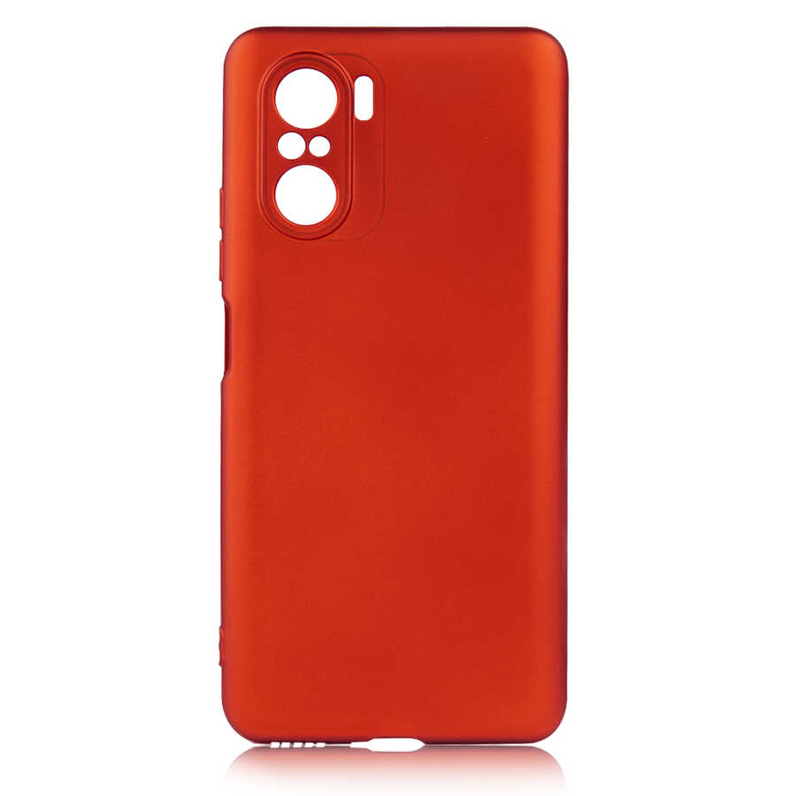 Xiaomi Redmi K40 Kılıf Zore Premier Silikon Kapak Kırmızı