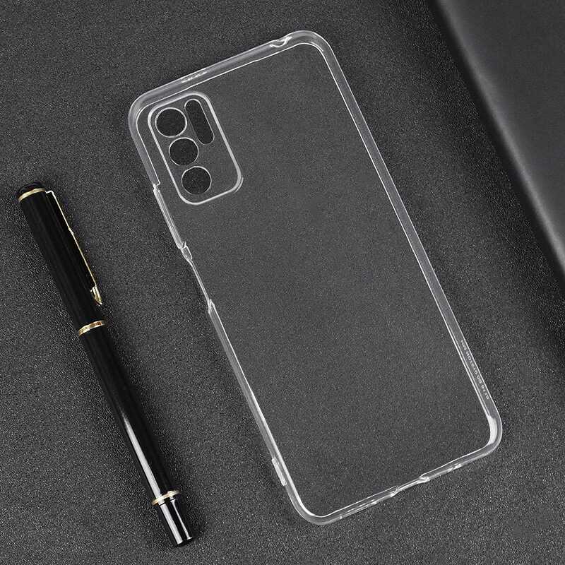 Xiaomi Redmi Note 10 5G Kılıf Zore Süper Silikon Kapak Renksiz