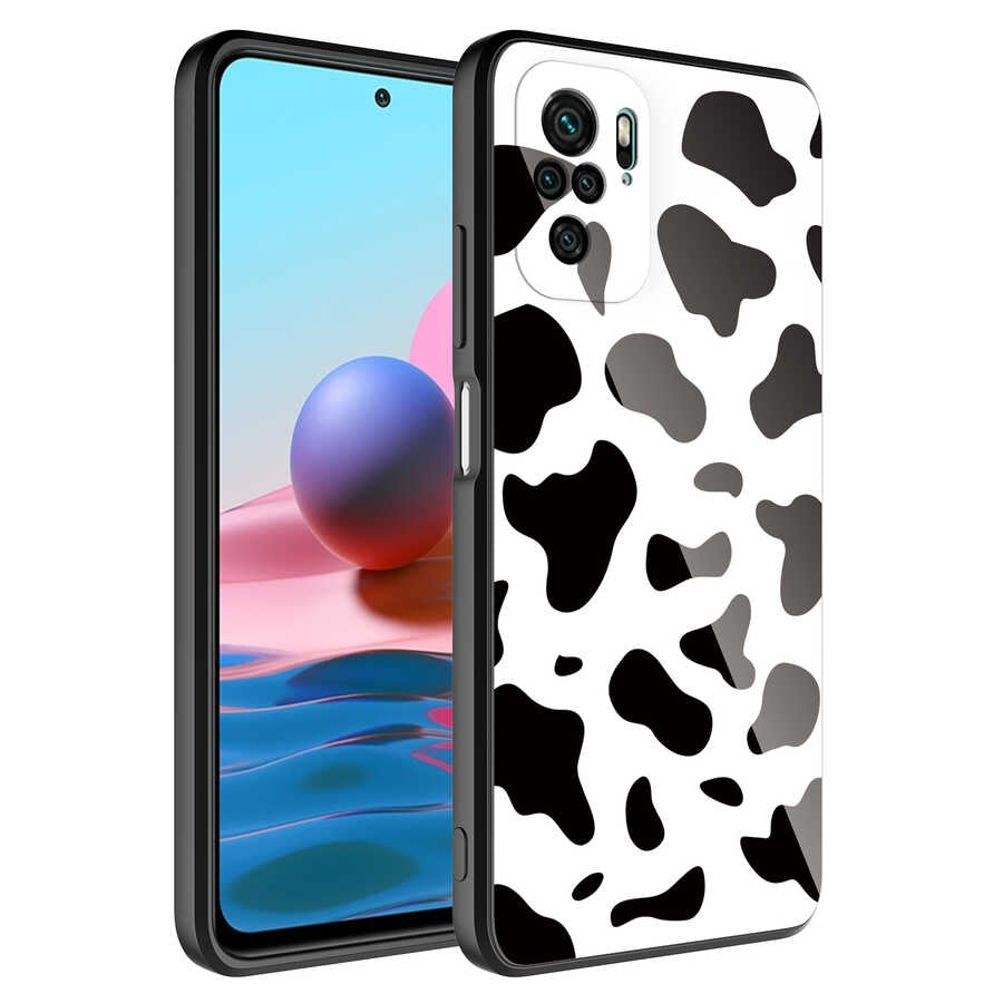 Xiaomi Redmi Note 10 Kılıf Kamera Korumalı Desenli Sert Silikon Zore Epoksi Kapak NO7