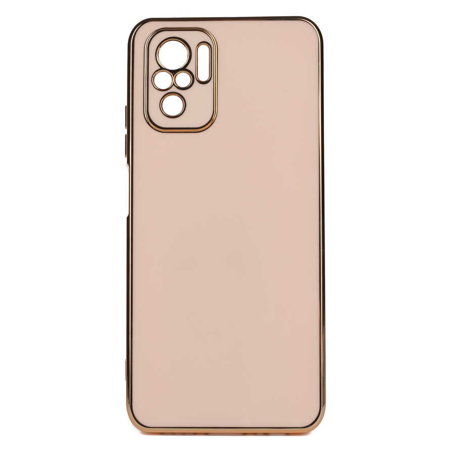 Xiaomi Redmi Note 10 Kılıf Zore Bark Kapak Rose Gold