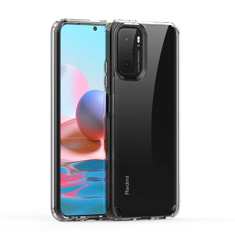 Xiaomi Redmi Note 10 Kılıf Zore Coss Kapak Renksiz