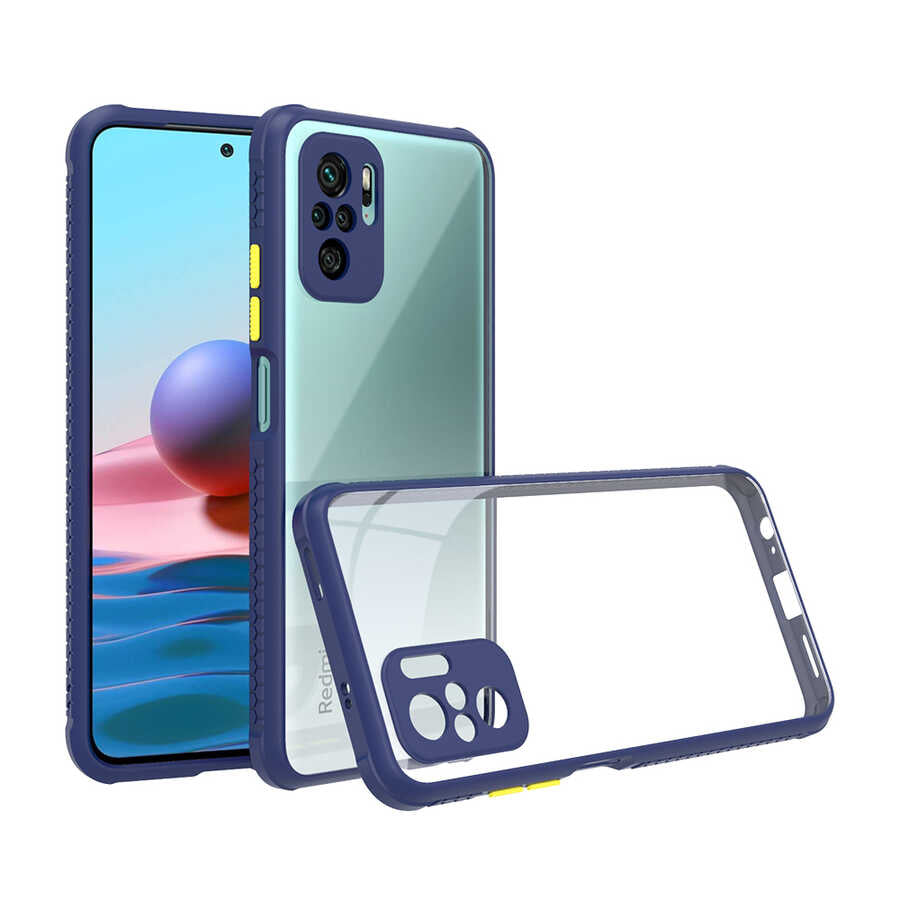 Xiaomi Redmi Note 10 Kılıf Zore Kaff Kapak Siyah