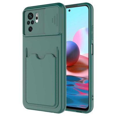 Xiaomi Redmi Note 10 Kılıf Zore Kartix Kapak Siyah