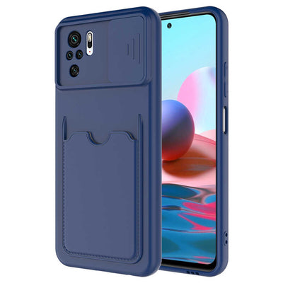 Xiaomi Redmi Note 10 Kılıf Zore Kartix Kapak Lacivert