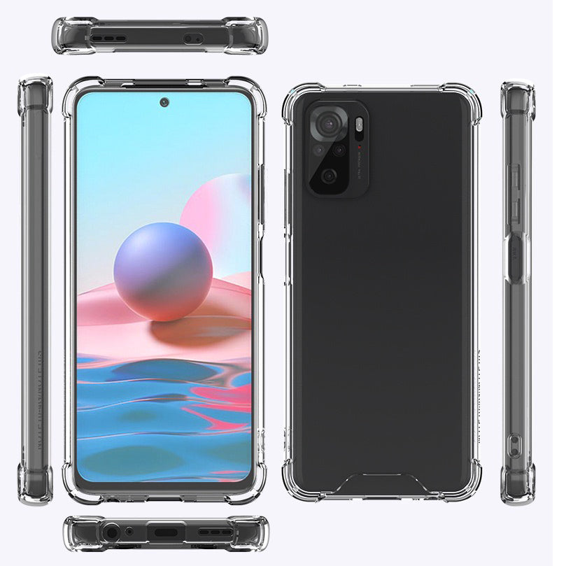 Xiaomi Redmi Note 10 Kılıf Zore Nitro Anti Shock Silikon Renksiz