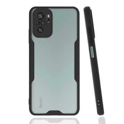 Xiaomi Redmi Note 10 Kılıf Zore Parfe Kapak Siyah