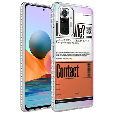 Xiaomi Redmi Note 10 Pro Kılıf Airbag Kenarlı Renkli Desenli Silikon Zore Elegans Kapak NO6