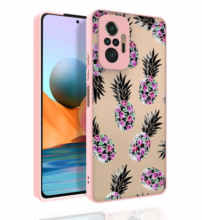 Xiaomi Redmi Note 10 Pro Kılıf Desenli Kamera Korumalı Parlak Zore Nora Kapak NO1