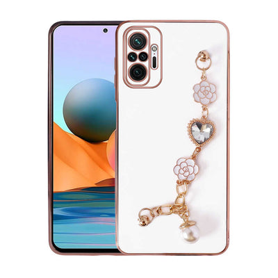 Xiaomi Redmi Note 10 Pro Kılıf El Tutamaçlı Kamera Korumalı Zore Taka Silikon Kapak Pembe