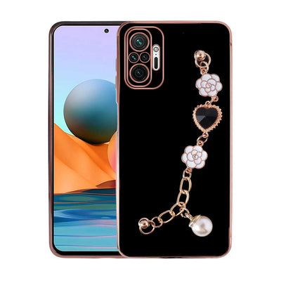 Xiaomi Redmi Note 10 Pro Kılıf El Tutamaçlı Kamera Korumalı Zore Taka Silikon Kapak Siyah