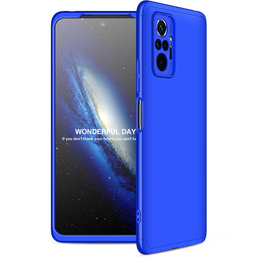 Xiaomi Redmi Note 10 Pro Kılıf Zore Ays Kapak Mavi