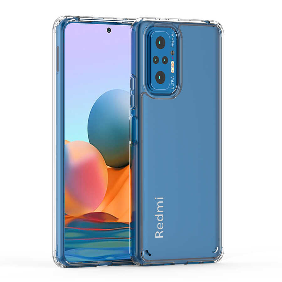 Xiaomi Redmi Note 10 Pro Kılıf Zore Coss Kapak Renksiz