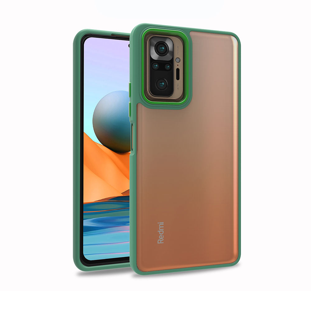 Xiaomi Redmi Note 10 Pro Kılıf Zore Flora Kapak Yeşil