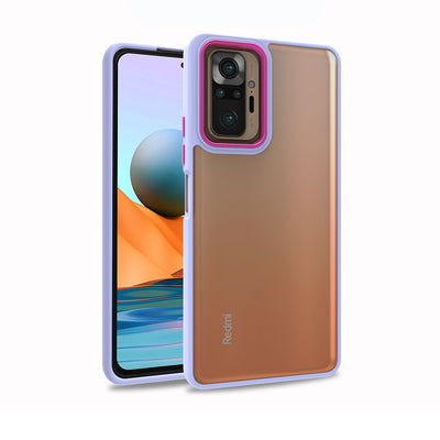 Xiaomi Redmi Note 10 Pro Kılıf Zore Flora Kapak Lila