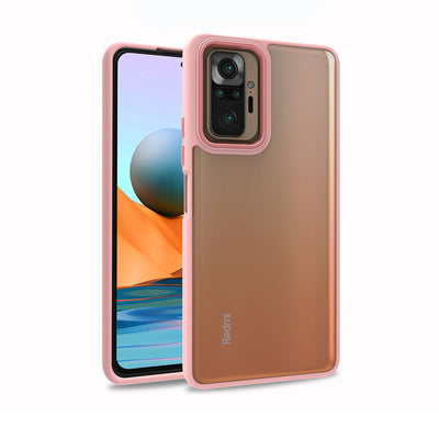 Xiaomi Redmi Note 10 Pro Kılıf Zore Flora Kapak Rose Gold