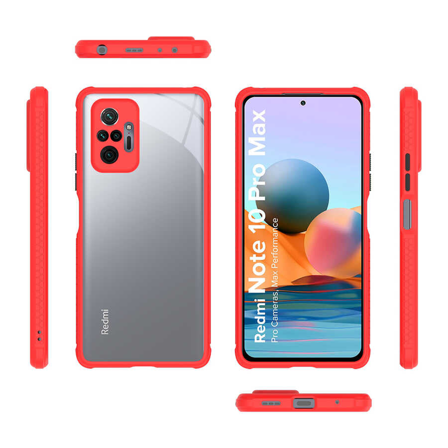 Xiaomi Redmi Note 10 Pro Kılıf Zore Kaff Kapak Siyah