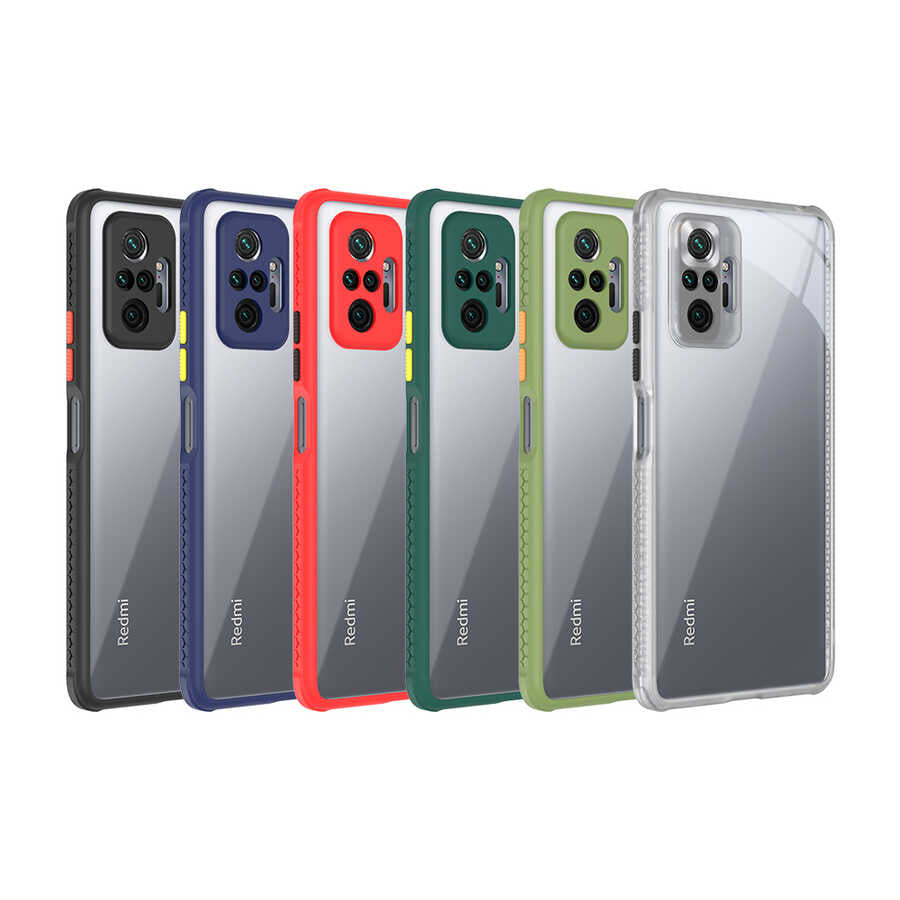 Xiaomi Redmi Note 10 Pro Kılıf Zore Kaff Kapak Mor