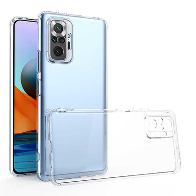 Xiaomi Redmi Note 10 Pro Kılıf Zore Kamera Korumalı Süper Silikon Kapak Renksiz