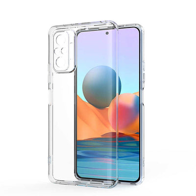 Xiaomi Redmi Note 10 Pro Kılıf Zore Kamera Korumalı Süper Silikon Kapak Renksiz