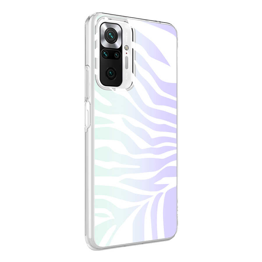 Xiaomi Redmi Note 10 Pro Kılıf Zore M-Blue Desenli Kapak Zebra No1