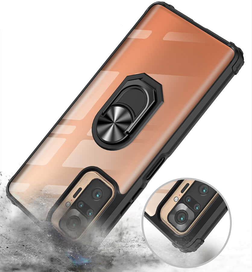 Xiaomi Redmi Note 10 Pro Kılıf Zore Mola Kapak Kırmızı