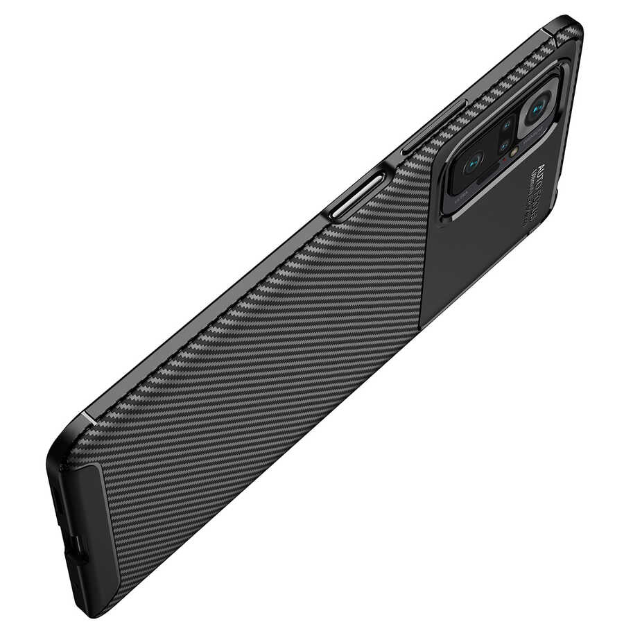 Xiaomi Redmi Note 10 Pro Kılıf Zore Negro Silikon Kapak Lacivert