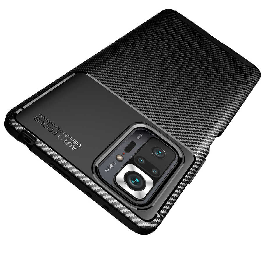 Xiaomi Redmi Note 10 Pro Kılıf Zore Negro Silikon Kapak Lacivert