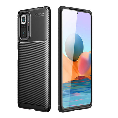 Xiaomi Redmi Note 10 Pro Kılıf Zore Negro Silikon Kapak Siyah