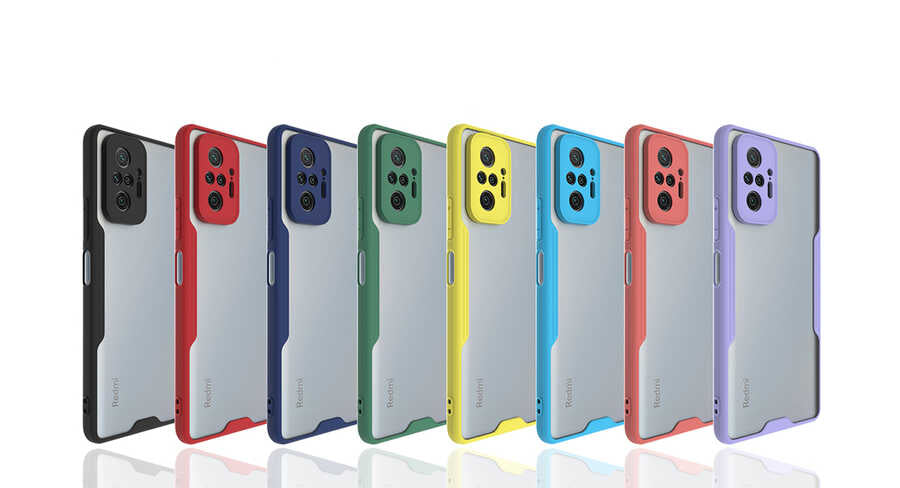 Xiaomi Redmi Note 10 Pro Kılıf Zore Parfe Kapak Mavi