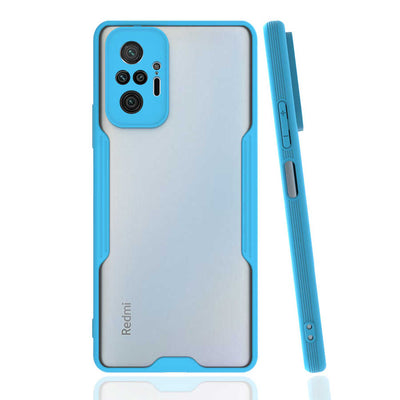Xiaomi Redmi Note 10 Pro Kılıf Zore Parfe Kapak Mavi