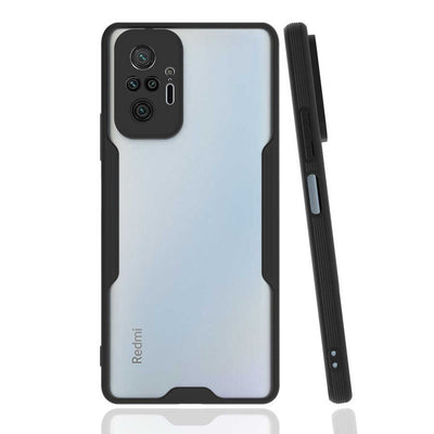 Xiaomi Redmi Note 10 Pro Kılıf Zore Parfe Kapak Siyah