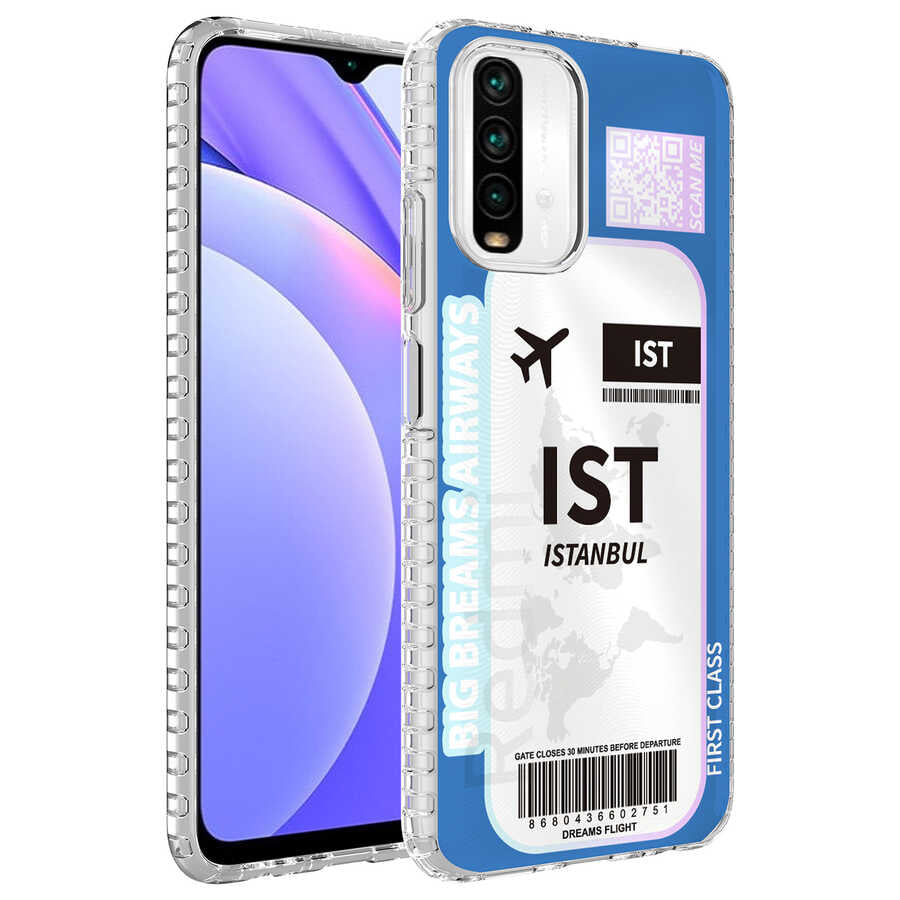 Xiaomi Redmi Note 10S Kılıf Airbag Kenarlı Renkli Desenli Silikon Zore Elegans Kapak