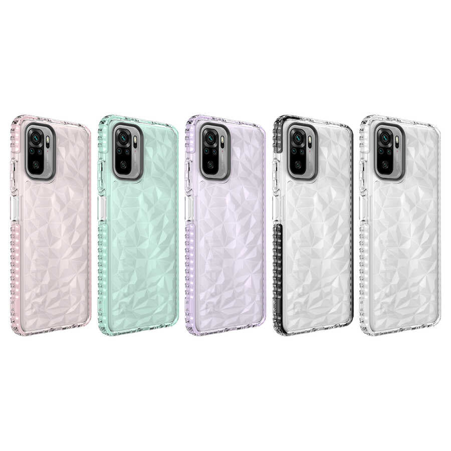 Xiaomi Redmi Note 10S Kılıf Zore Buzz Kapak Siyah