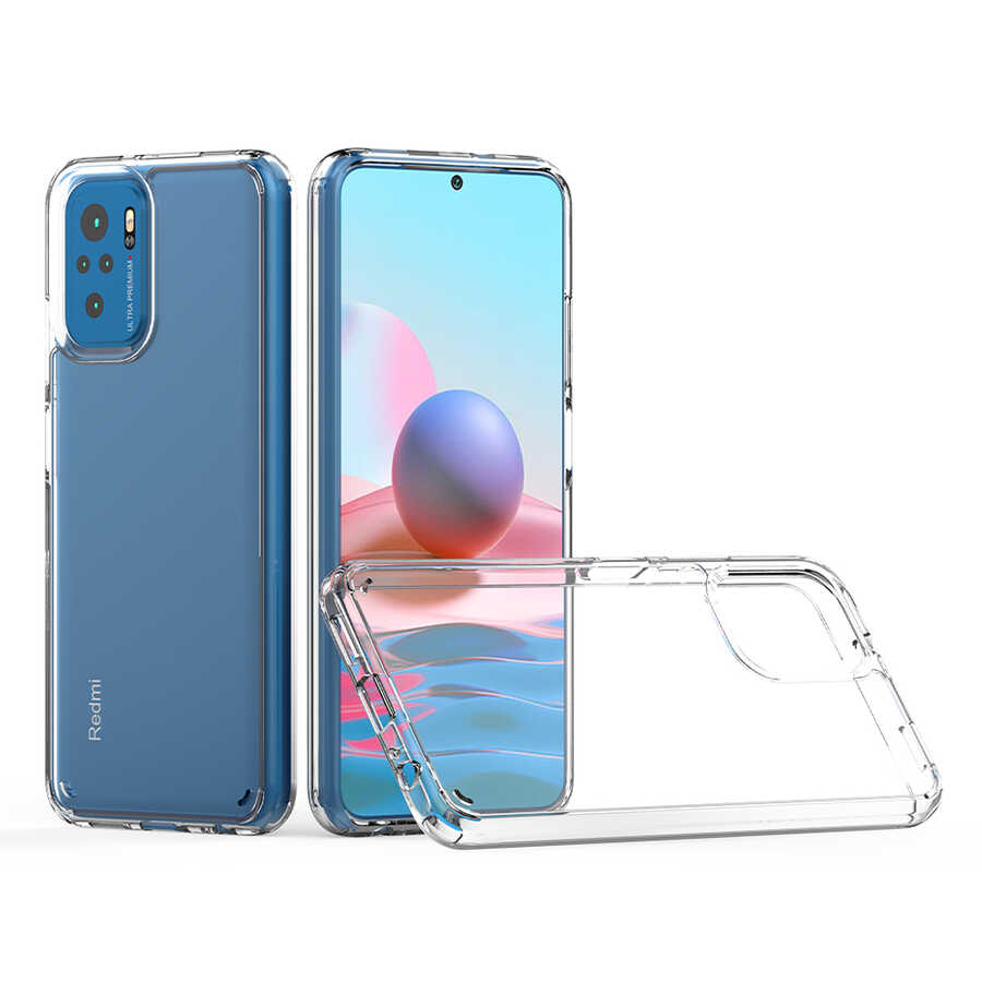 Xiaomi Redmi Note 10S Kılıf Zore Coss Kapak Renksiz