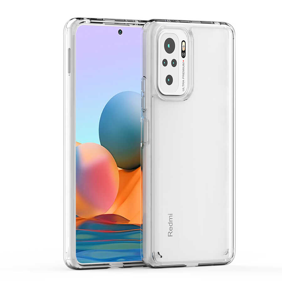 Xiaomi Redmi Note 10S Kılıf Zore Coss Kapak Renksiz