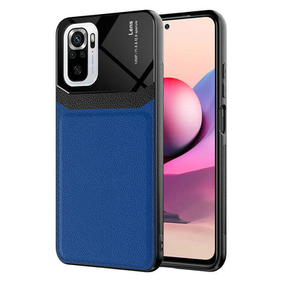 Xiaomi Redmi Note 10S Kılıf Zore Emiks Kapak Lacivert