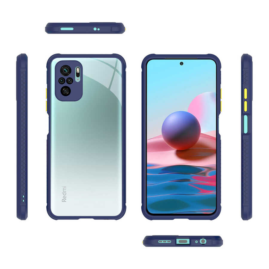 Xiaomi Redmi Note 10S Kılıf Zore Kaff Kapak Koyu Yeşil