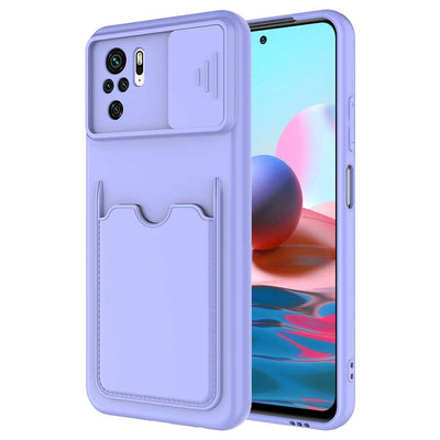 Xiaomi Redmi Note 10S Kılıf Zore Kartix Kapak Koyu Mor