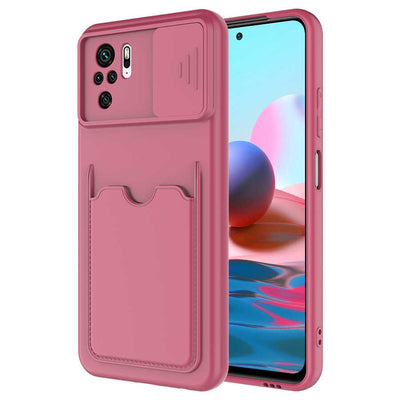 Xiaomi Redmi Note 10S Kılıf Zore Kartix Kapak Koyu Mor