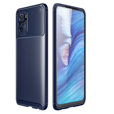 Xiaomi Redmi Note 10S Kılıf Zore Negro Silikon Kapak Kahverengi