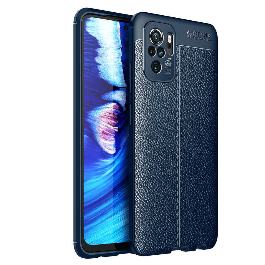 Xiaomi Redmi Note 10S Kılıf Zore Niss Silikon Kapak Lacivert