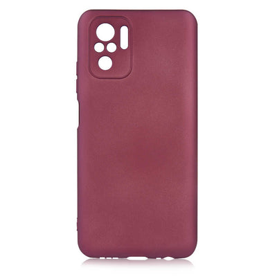 Xiaomi Redmi Note 10S Kılıf Zore Premier Silikon Kapak Mürdüm