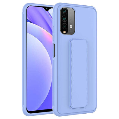 Xiaomi Redmi Note 10S Kılıf Zore Qstand Kapak Lila