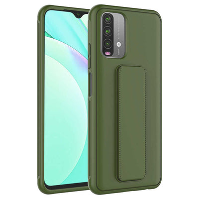 Xiaomi Redmi Note 10S Kılıf Zore Qstand Kapak Siyah