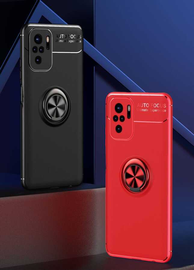 Xiaomi Redmi Note 10S Kılıf Zore Ravel Silikon Kapak Mavi