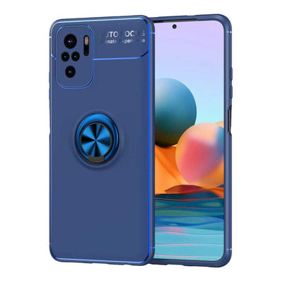 Xiaomi Redmi Note 10S Kılıf Zore Ravel Silikon Kapak Mavi