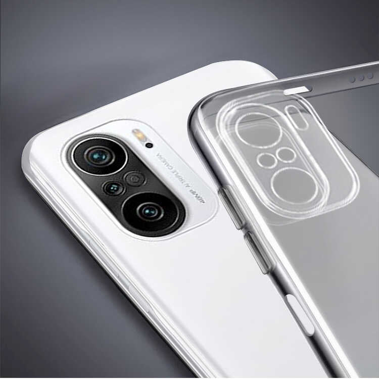 Xiaomi Redmi Note 10S Kılıf Zore Süper Silikon Kapak Renksiz