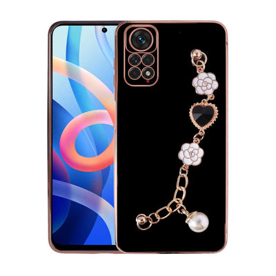 Xiaomi Redmi Note 11 Global Kılıf El Tutamaçlı Kamera Korumalı Zore Taka Silikon Kapak Siyah